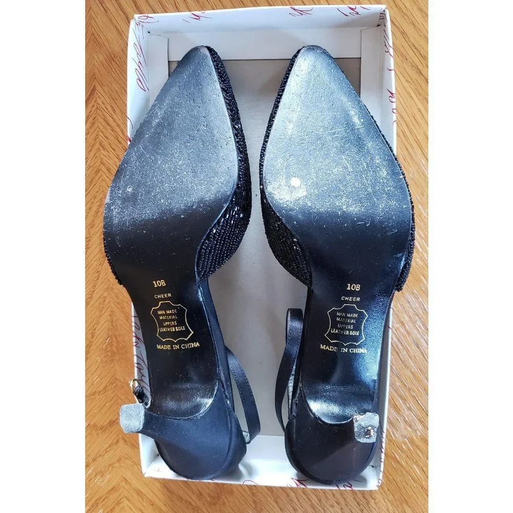 ** Lord & Taylor Beaded Dress Heels - Picture 5 of 6